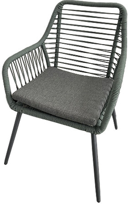 8mm حبل الروطان أريكة كرسي حديقة الصلب الإطار مع وسادة