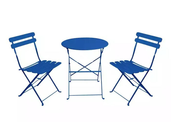 حار بيع الأثاث في الهواء الطلق حديقة الصلب الترفيه المحادثة مجموعة الباحة بيسترو طاولة قابلة للطي والكراسي