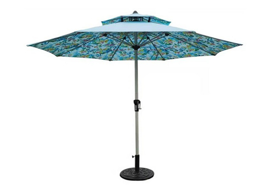 مظلة خارجية للحماية من الشمس 2.5 متر ، مظلات شمسية من البوليستر للحدائق من البوليستر