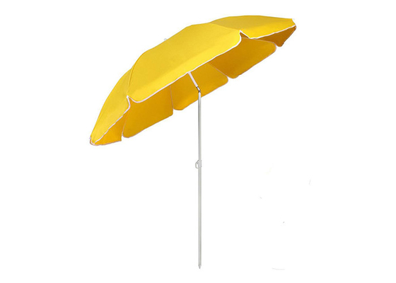 مظلة شاطئ فولاذية خارجية مع رفرف مطلي بالفضة