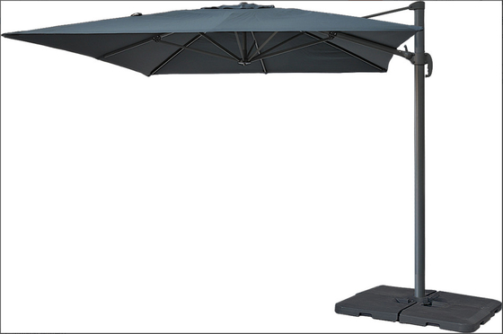 2.7x2.7M مظلة خارجية معلقة مظلة صغيرة رومانية مع أضلاع مرنة