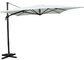 مظلة معلقة من الألومنيوم للأماكن الخارجية مظلة شمسية 180 جرام بوليستر 3 × 4 متر