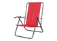 كرسي تخييم قابل للطي مصنوع من الصلب والبوليستر بألوان صلبة وأنماط مطبوعة