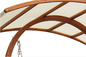 الخشب الصلب المضادة للتآكل لارك في الهواء الطلق مظلة سوينغ كرسي ظلة