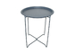 طاولة قابلة للطي في الأماكن المغلقة في الهواء الطلق إطار فولاذي مستدير يوفر مساحة