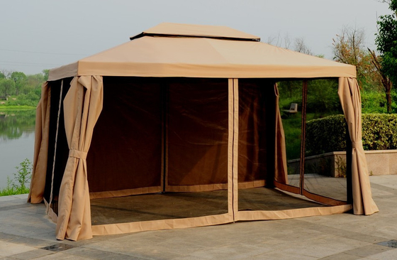 3 × 4 م في الهواء الطلق الألومنيوم مزدوجة الأعلى خيمة رومانية أكشاك شعار مخصص