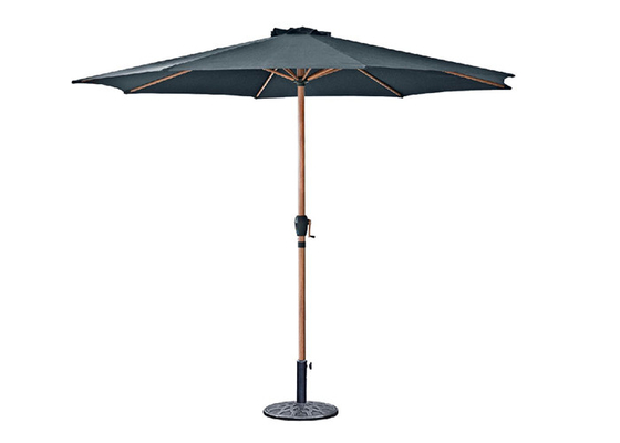 مظلة شمسية خارجية من البوليستر الفولاذي ، مظلات كبيرة مضادة للماء للحديقة